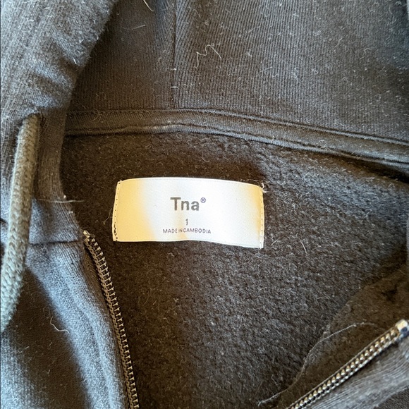 TNA Charcoal Zip-Up Hoodie - Picture 2 of 8